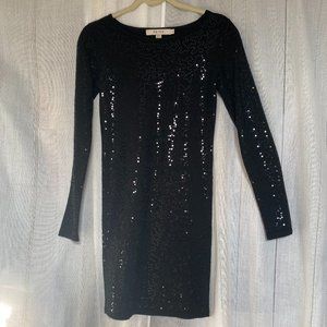 Reiss Sequins Sweater Long-Sleeves Dress